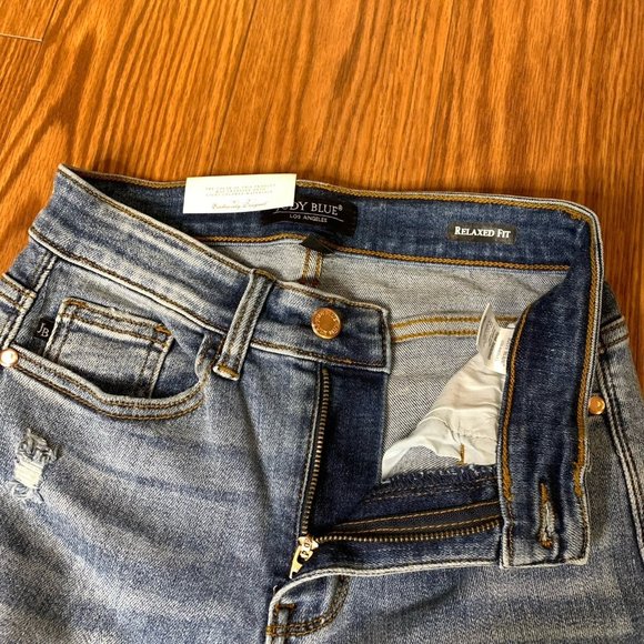 Judy Blue Womens 0‎ Relaxed Fit Distressed Jeans - Picture 3 of 12